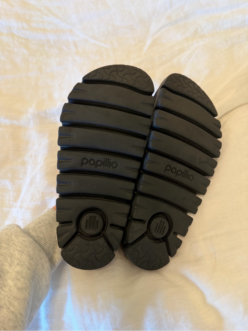 Papillio Black Suede Slip-On clogs - Picture 3 of 4